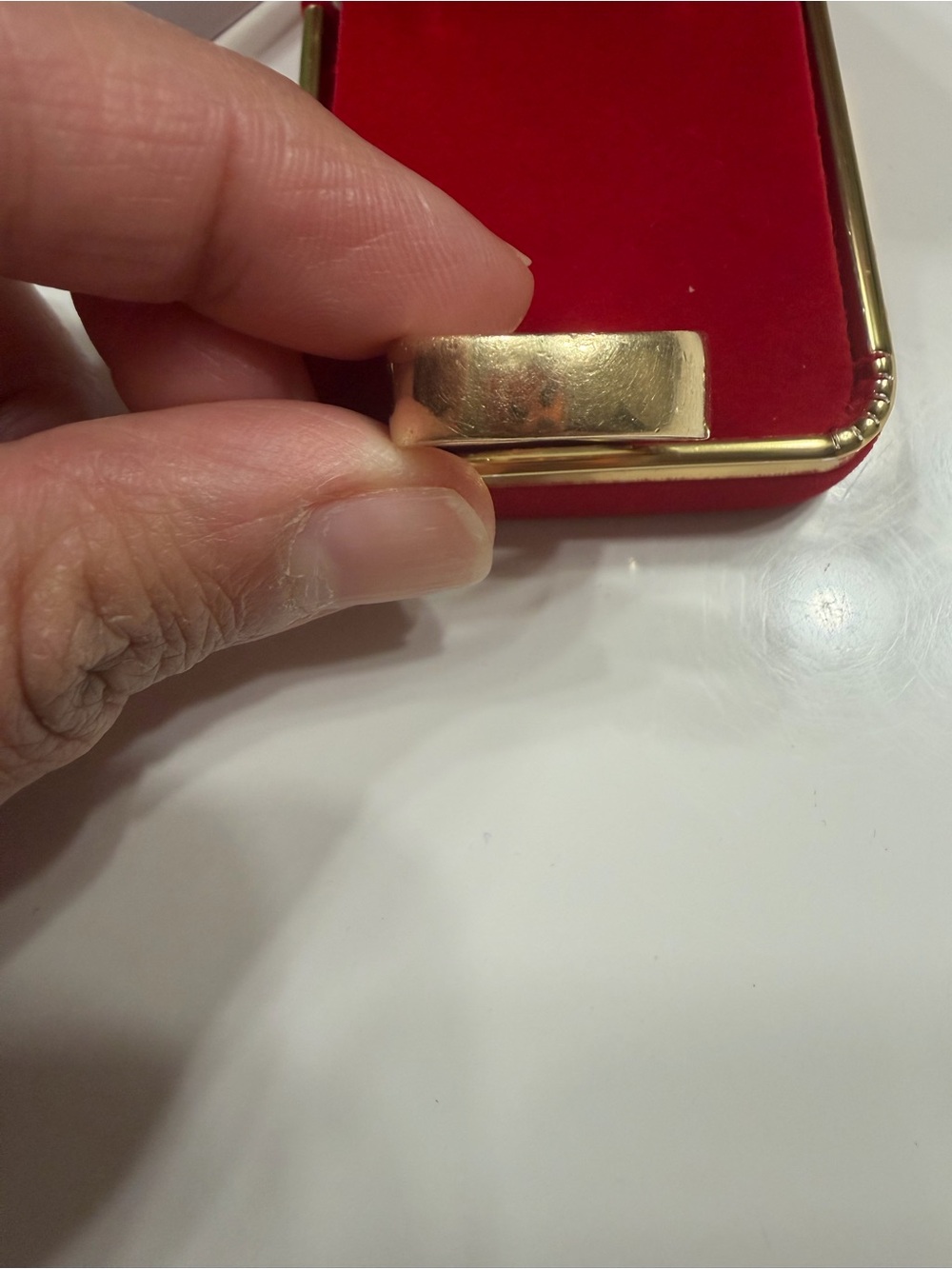 Real natural diamond 14k yellow gold wedding band 1.28 ct layered ring VS2 I - Picture 6 of 10